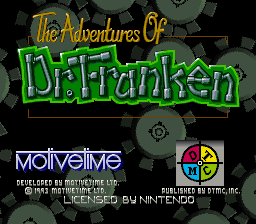 Adventures of Dr. Franken, The (USA) Title Screen